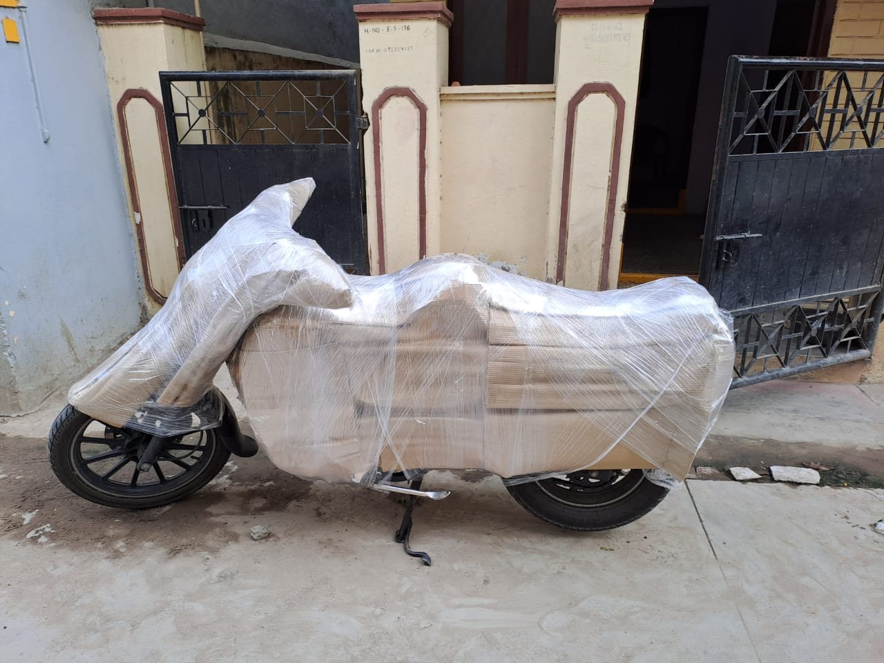 Motorcycle ready for its next journey